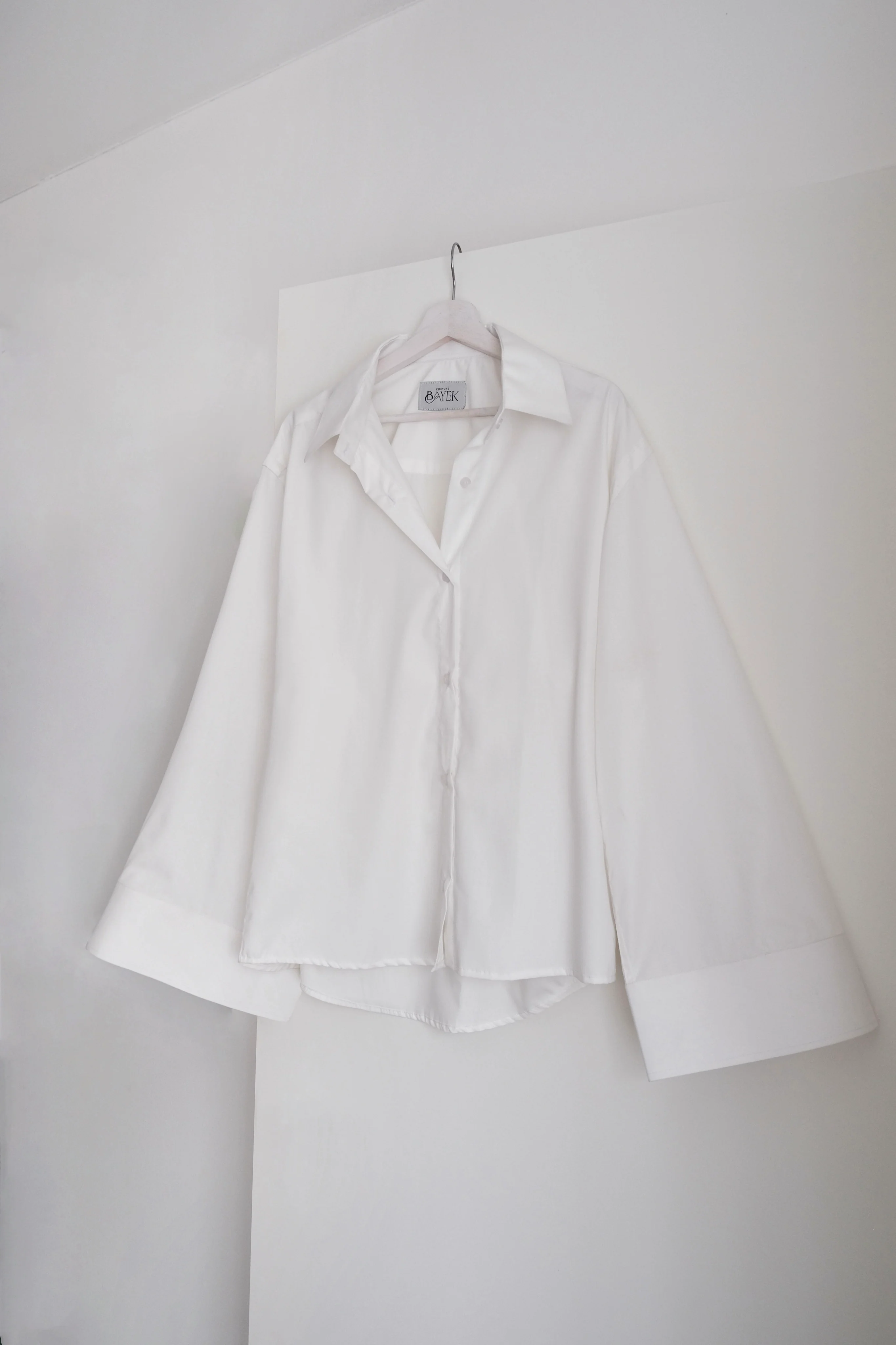 Shirt flared sleeves — White - Image 5