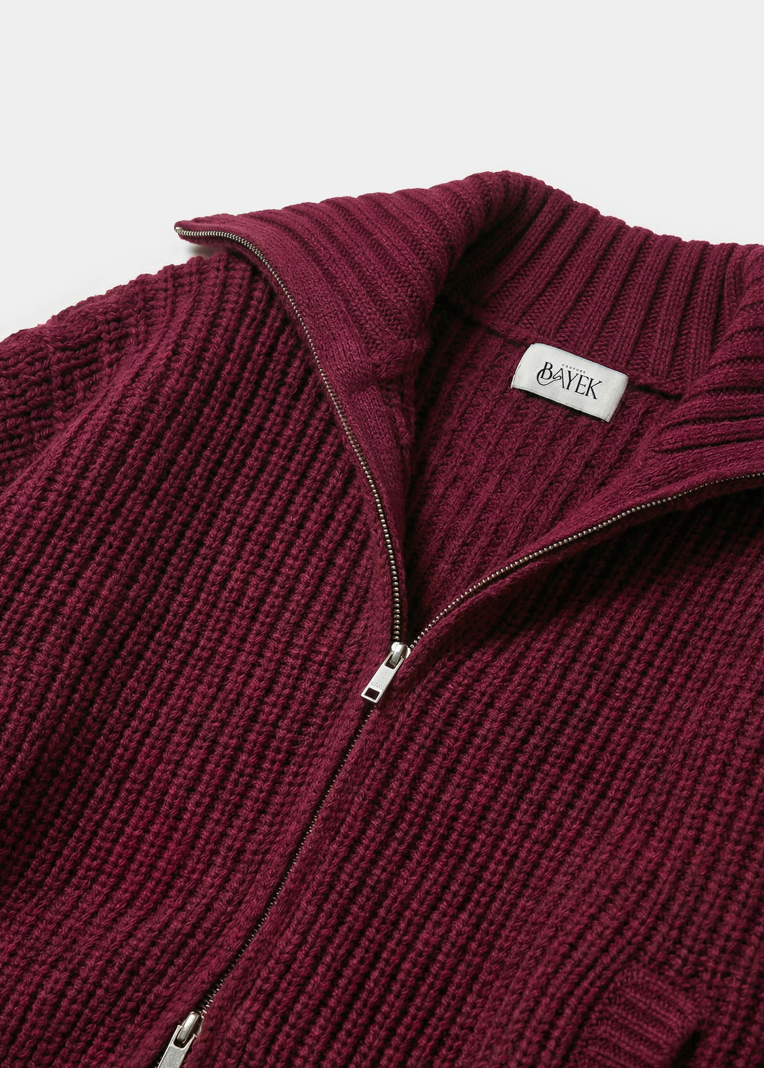 Gilet à double zip — Bordeaux - Image 5