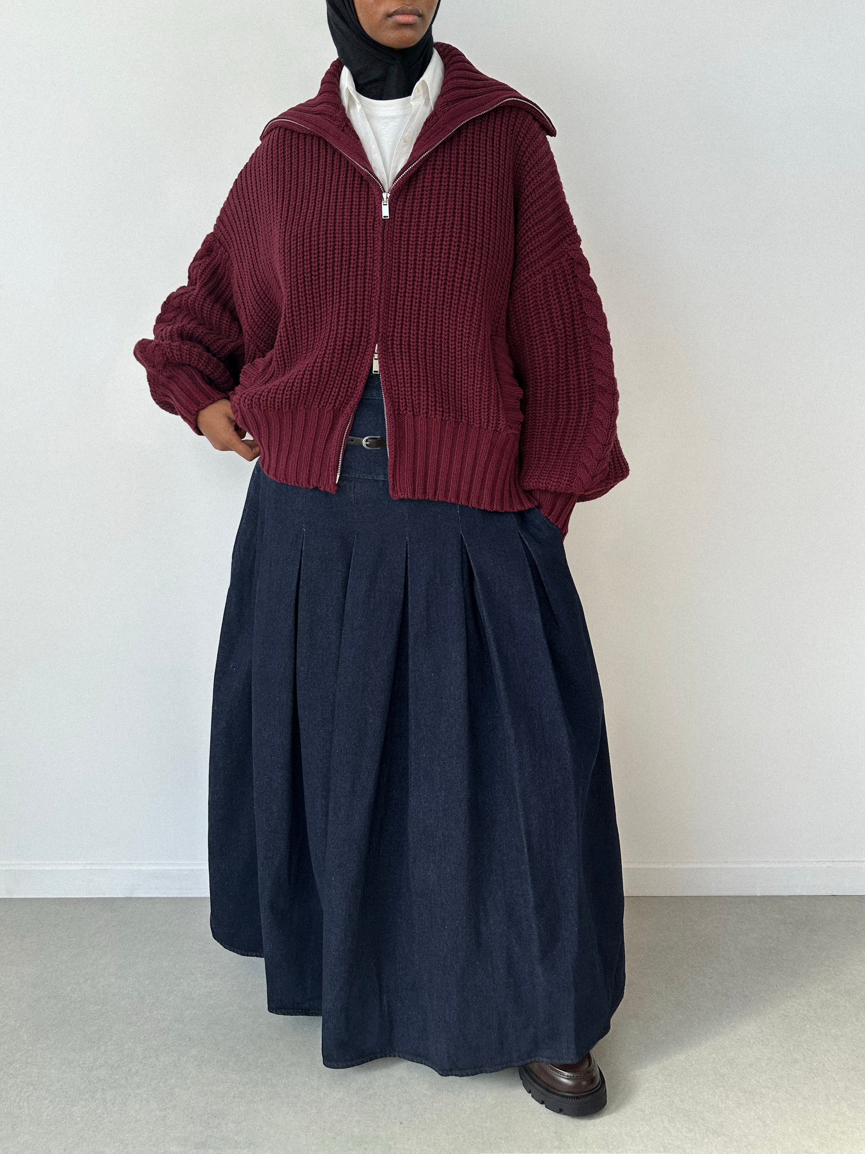 Jupe en jean avec passants - Image 8