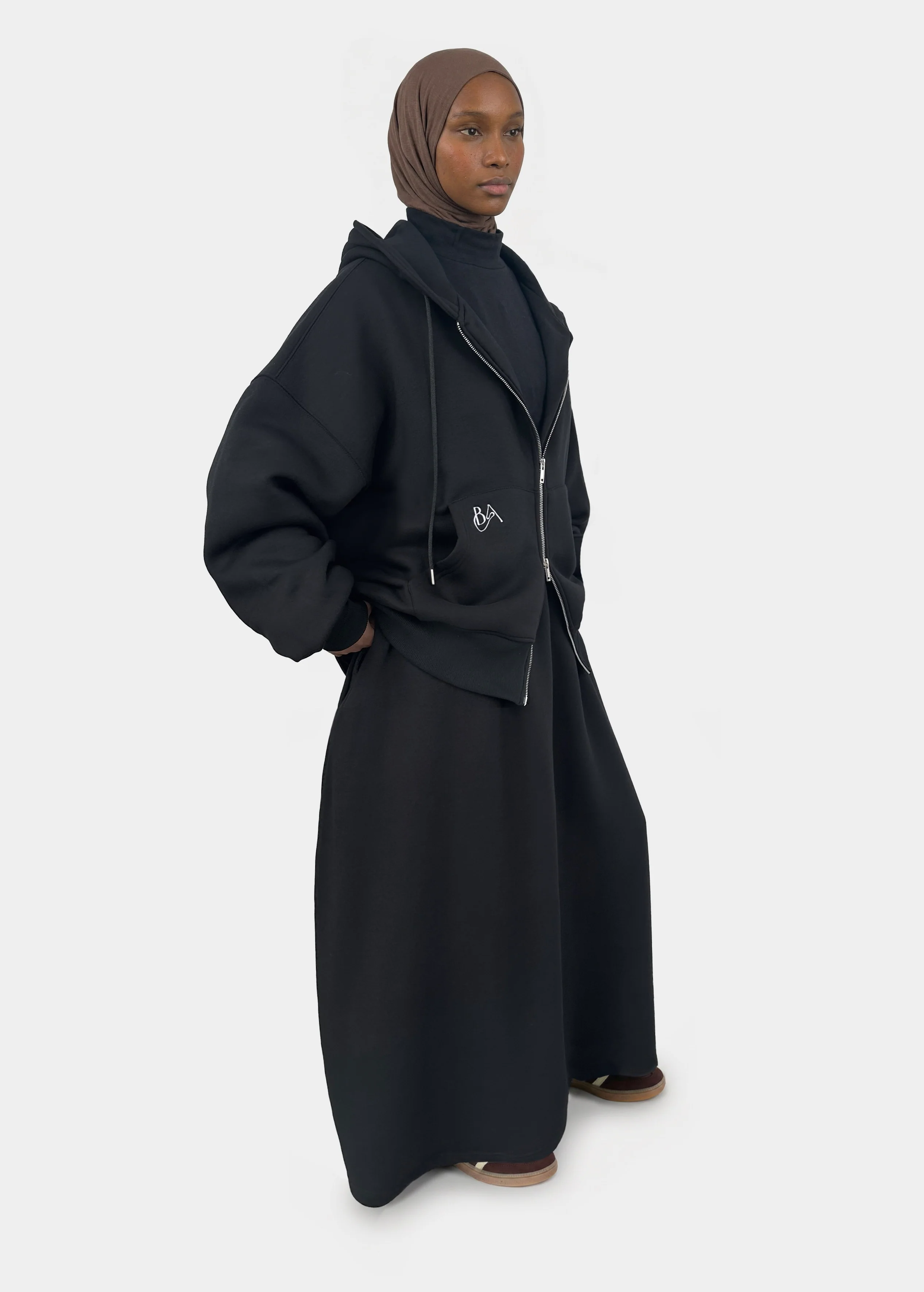 Jupe épaisse dense — Noir - Image 3