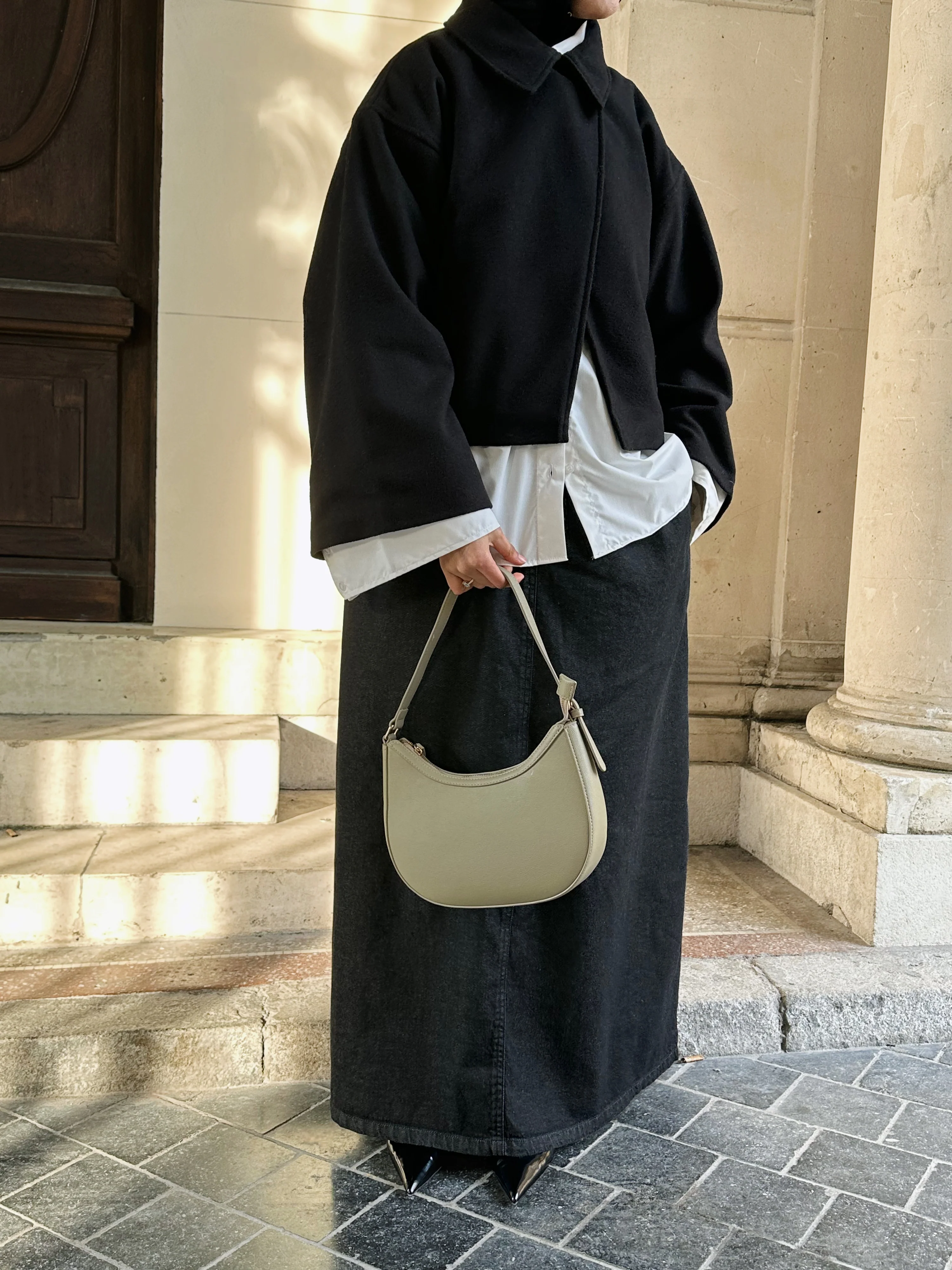 Veste croisée — Noir - Image 3